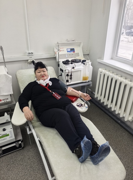 Тувинская организация Профсоюза приняла участие в акции по забору донорской крови